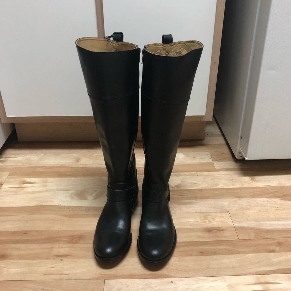 Women’s Black Frye Melissa Harness Boots